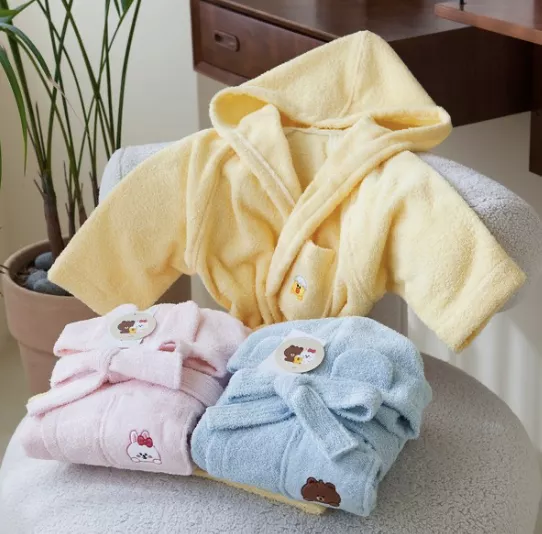 <Line friends>兒童浴袍