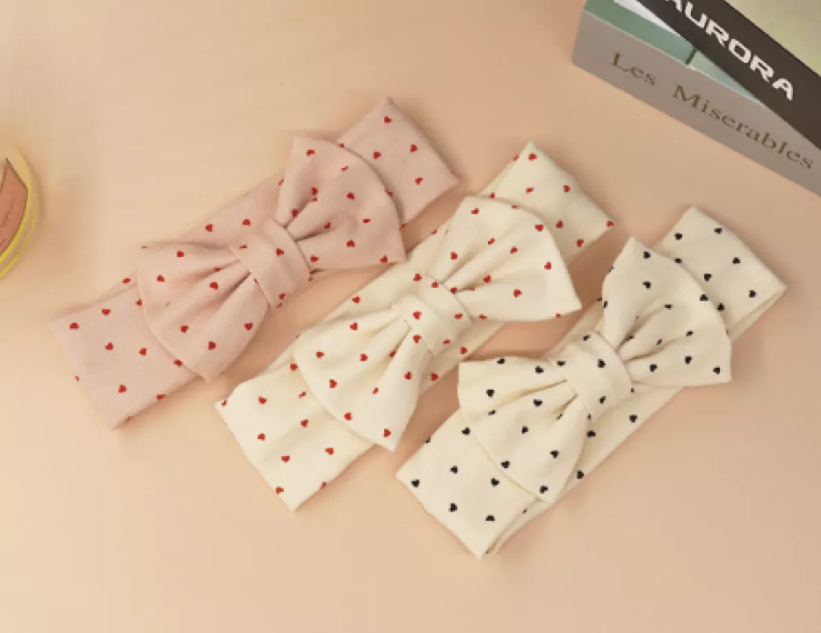 心形蝴蝶結髮帶