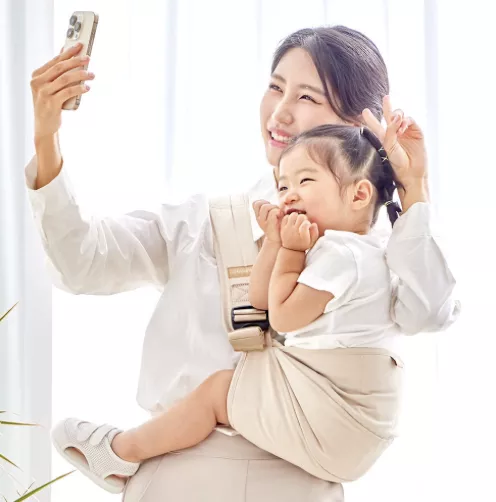 <Ggumbi>嬰兒側面腰墊背帶