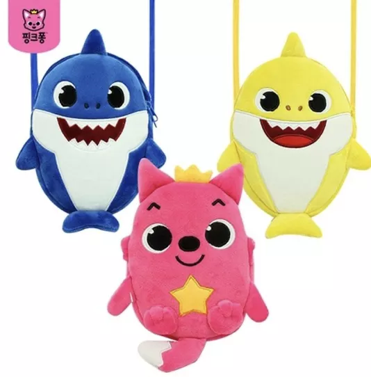 <Pinkfong>鯊魚家族斜挎包