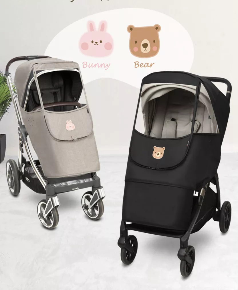 <Manito>防風推車罩Melange-動物徽章(多款)