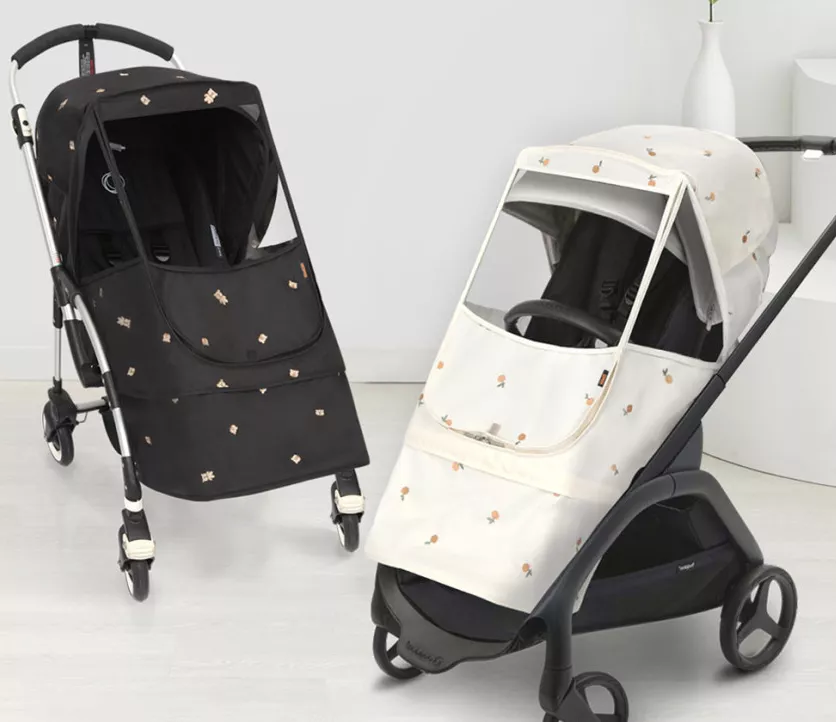 <Manito>防風推車罩Melange-動物刺繡(多款)