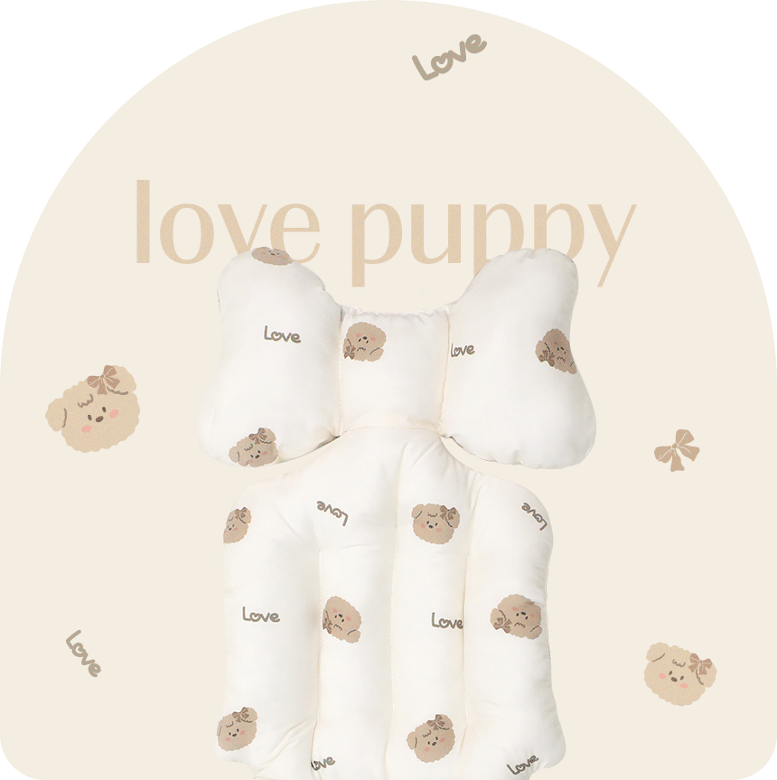 <Bebenuvo>(雙面)嬰兒車靠墊+枕頭