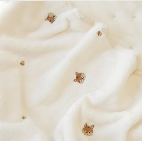 松鼠繡花毛毯(2種尺寸)