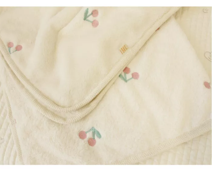 櫻桃繡花毛毯(2種尺寸)