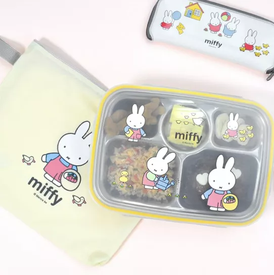 <Miffy>不鏽鋼 5格便當盒容器