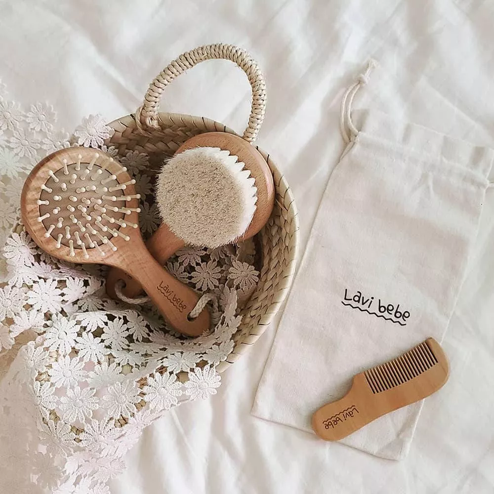 <Lavibebe>新生兒梳子三件套組（送禮自用兩相宜）
