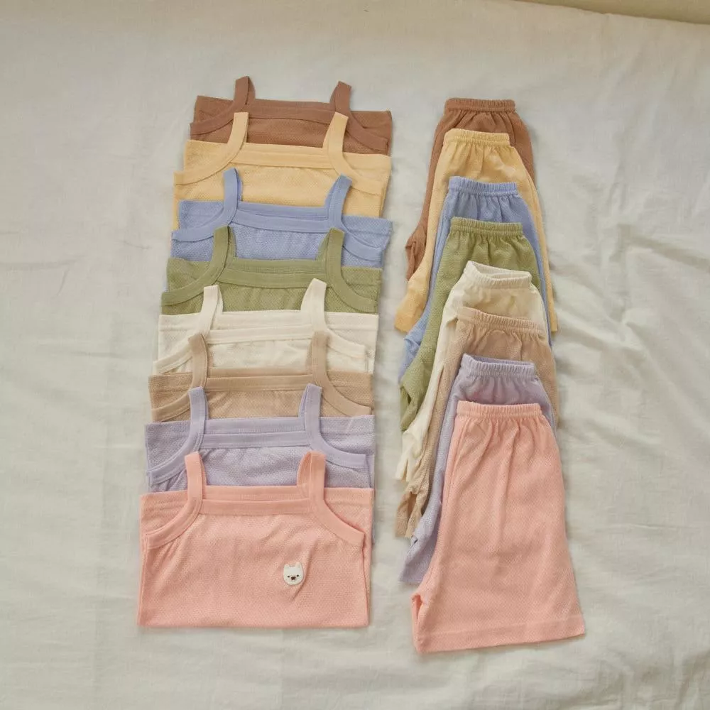 網眼熊熊背心套裝/居家服