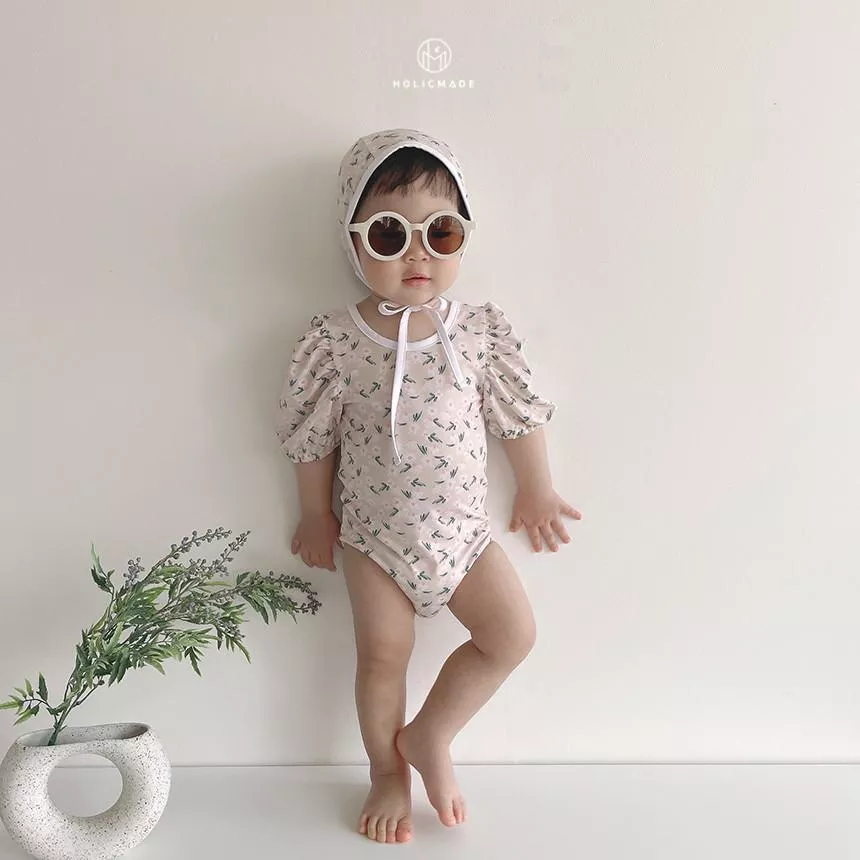 <Holicmade>泳裝SET（泳衣+泳帽）