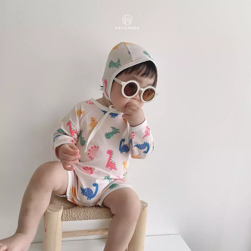 <Holicmade>泳裝SET（泳衣+泳帽）