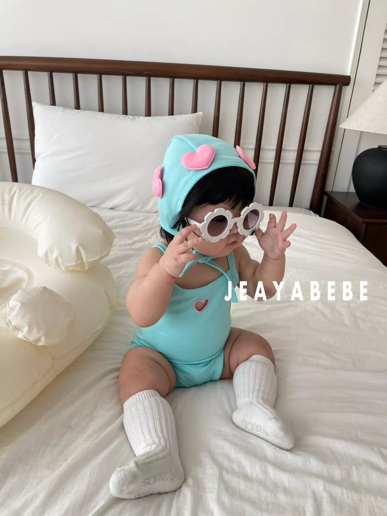 <jeayabebe>泳裝（泳衣+泳帽）