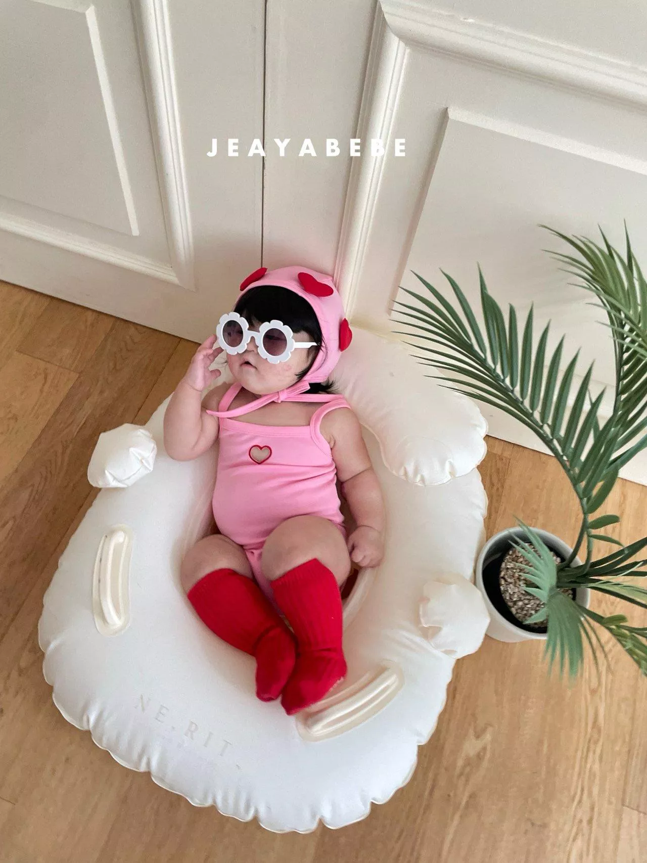 <jeayabebe>泳裝（泳衣+泳帽）