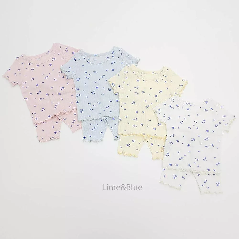 <limenblue>花花上下套裝