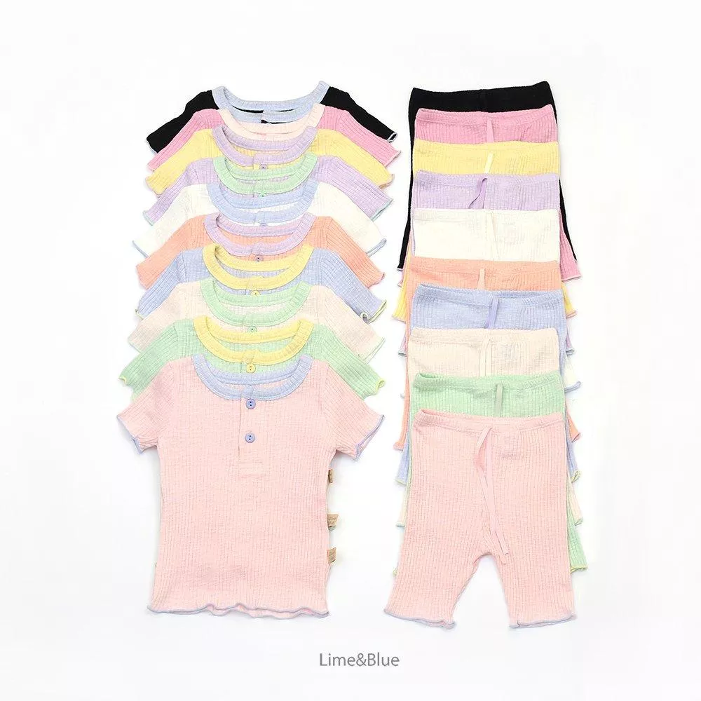 <limenblue>撞色上下套裝