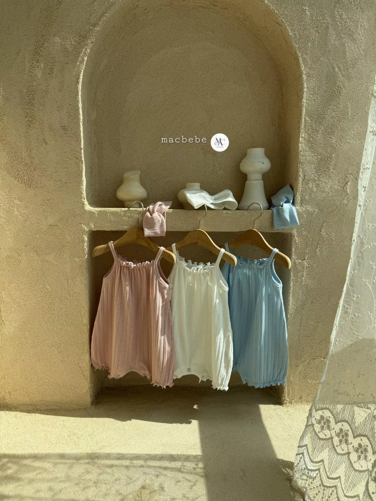 <Macbebe>連身衣+髮帶set