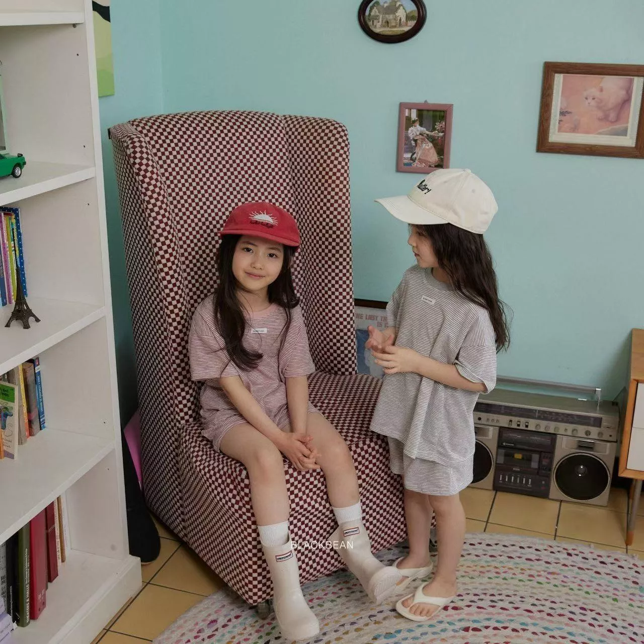 <Black Bean>上下套裝kids