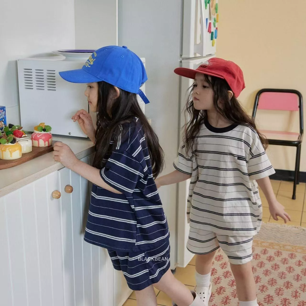 <Black Bean>上下套裝kids