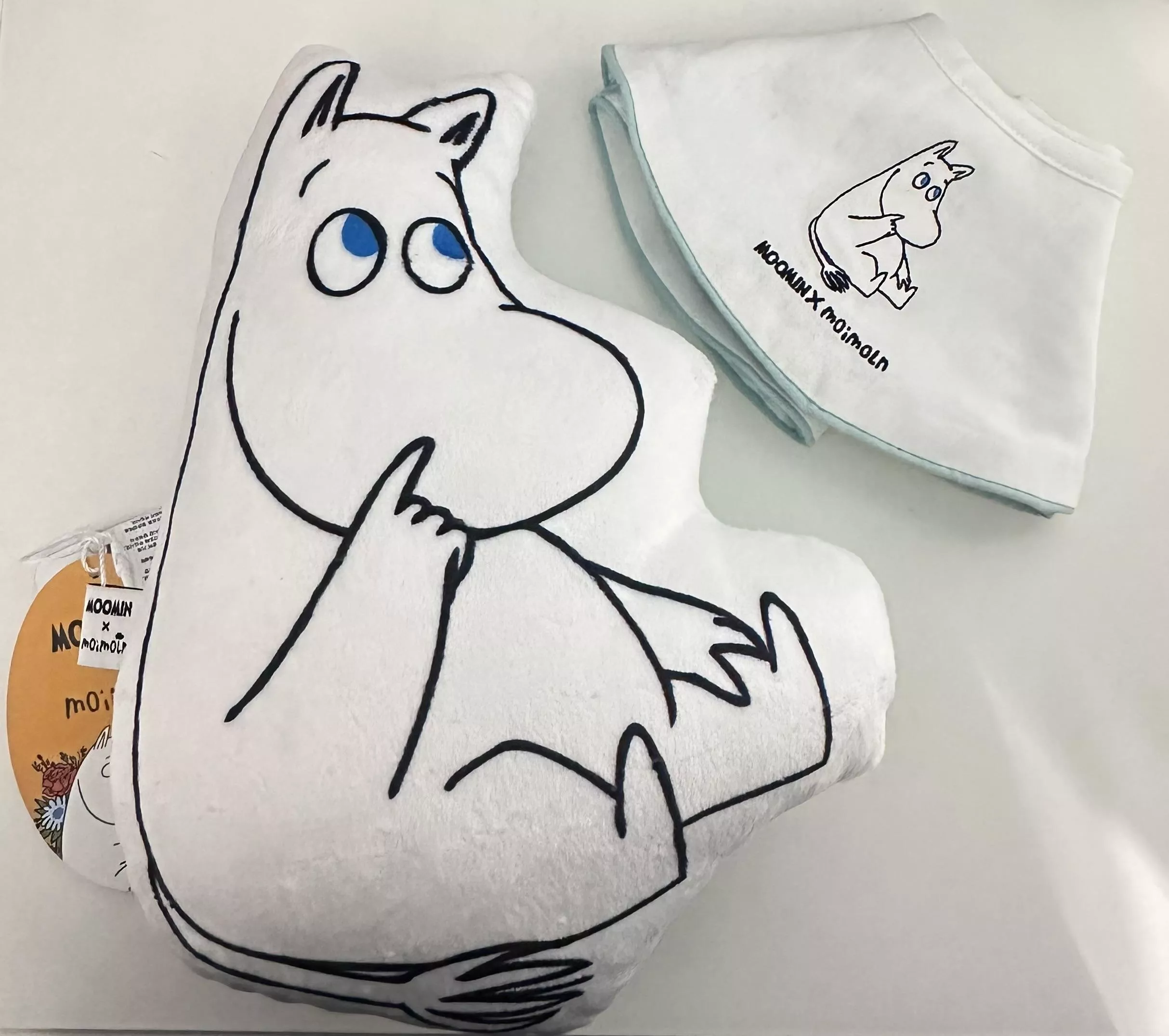 現貨-MoimolnxMoomin 嚕嚕米抱枕+圍兜