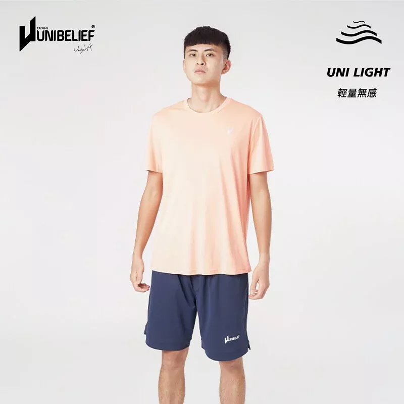 中性圓領LOGO麻花短袖上衣