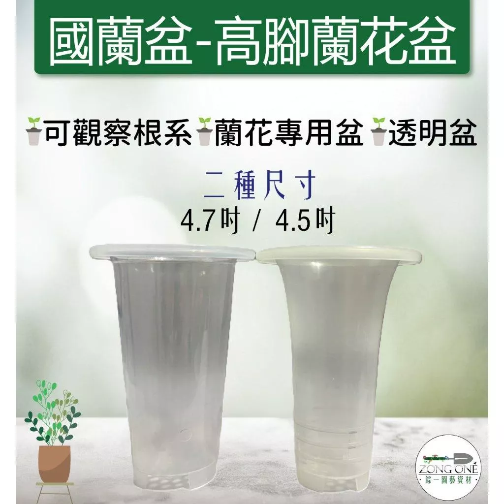 【台灣現貨】國蘭盆-透明盆 高腳蘭花盆 透氣盆 控根盆 塑膠花盆 蘭花盆 鹿角蕨 蝴蝶蘭 蘭花專用盆 蘭盆 綜一園藝