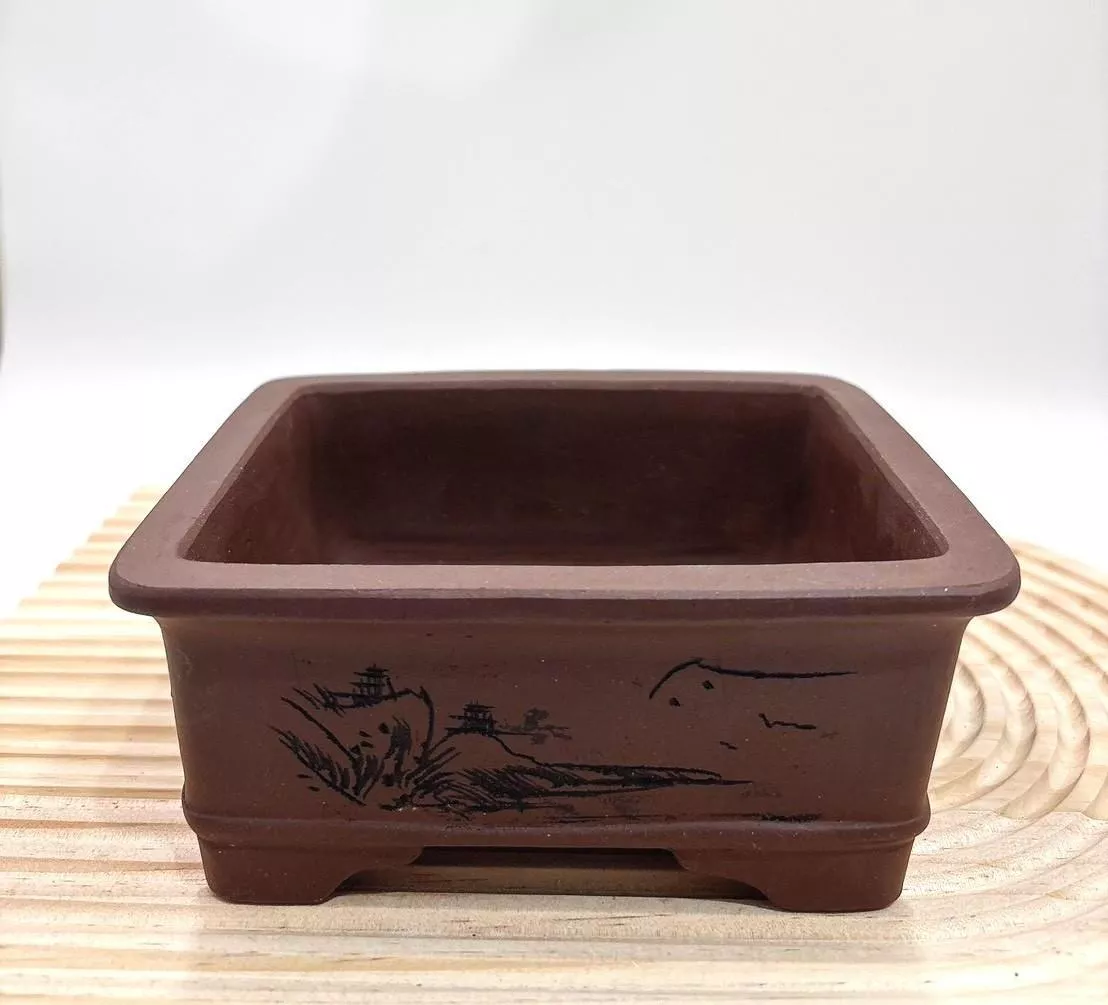 【滿額免運】紫砂 長方盆 中國風 多肉 紫砂花盆 透氣蘭花盆 紫砂花盆 羅漢松花盆 紫砂盆景盆 透氣 古典 綜一園藝