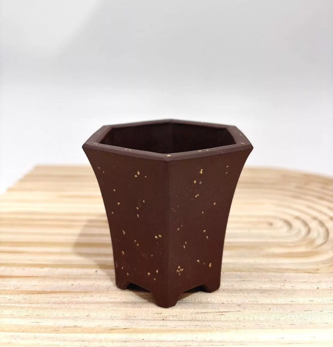 【滿額免運】紫砂 六角金燦盆 中國風 多肉 紫砂花盆 透氣蘭花盆 紫砂花盆 羅漢松花盆 紫砂盆景盆 透氣 古典 綜一園藝