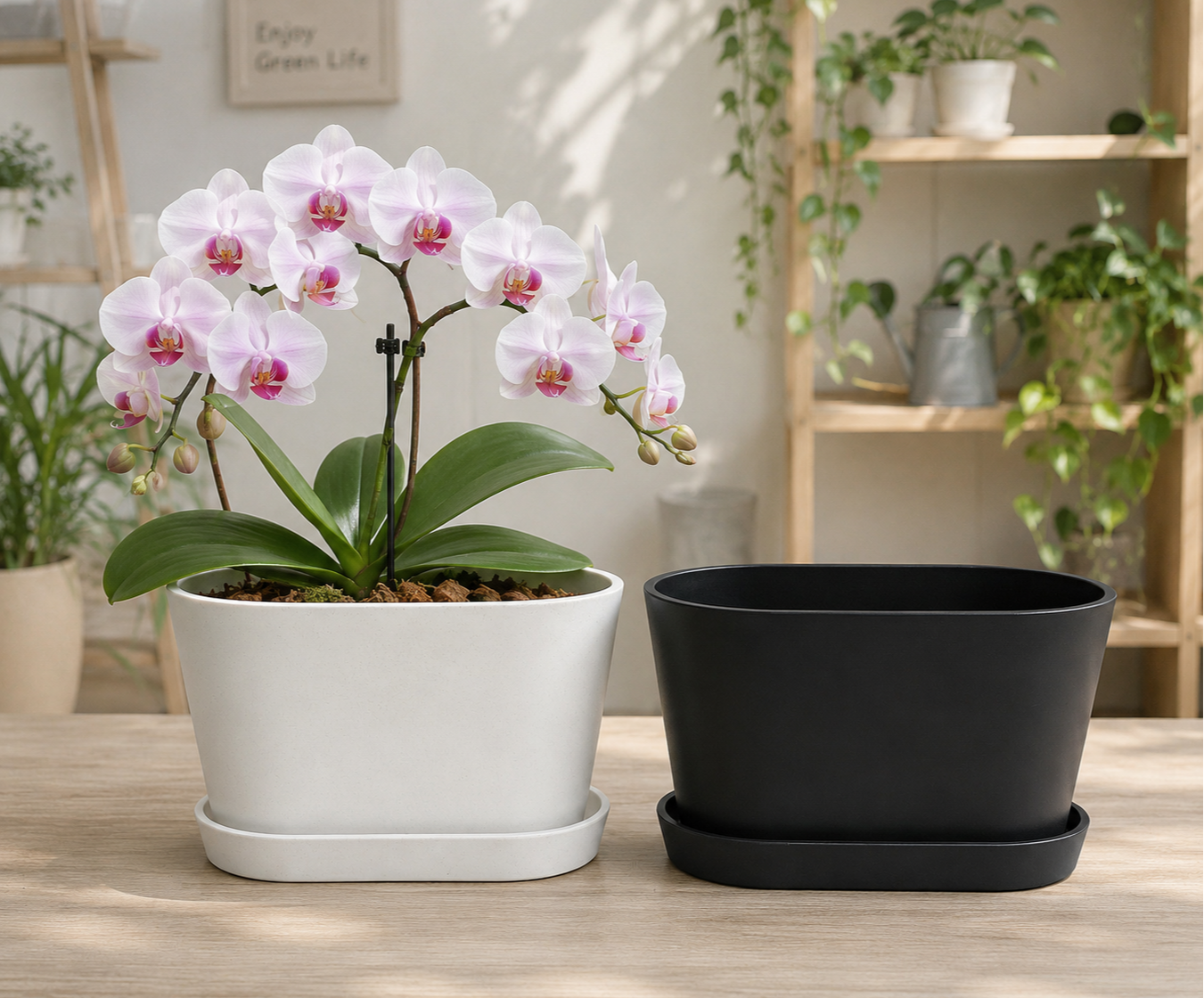 【滿額免運】胖桶槽 翠筠 長槽 美化槽 香草 蘭花 多肉植物 菜槽 花盆 花槽 塑膠盆 長方盆 種植 塑膠盆 長形盆