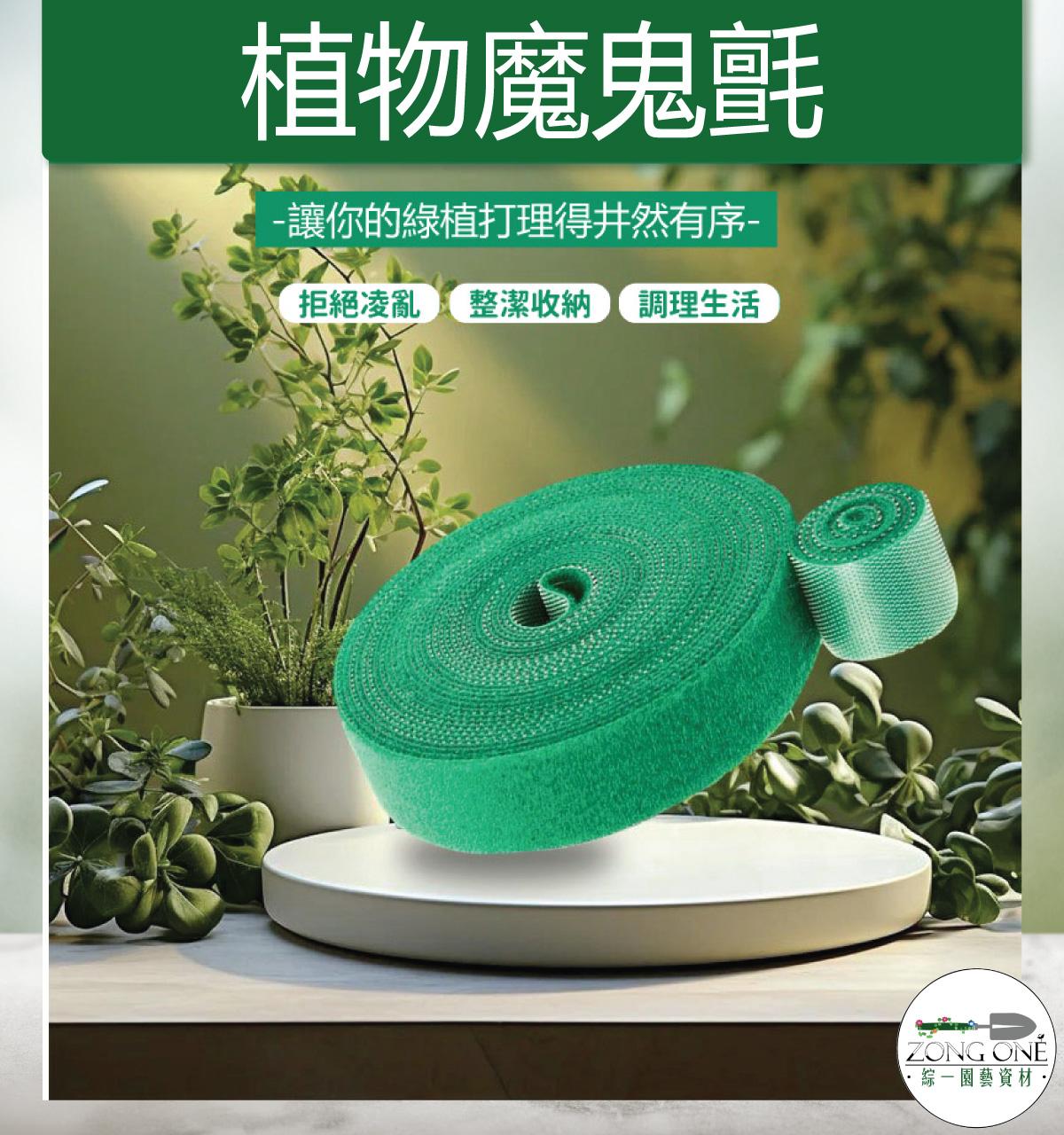 【滿額免運】植物魔鬼氈 10mm*1公尺  黏扣帶 魔術貼 枝葉固定繩 電線整理魔鬼氈 植物綁帶 束帶 園藝魔帶