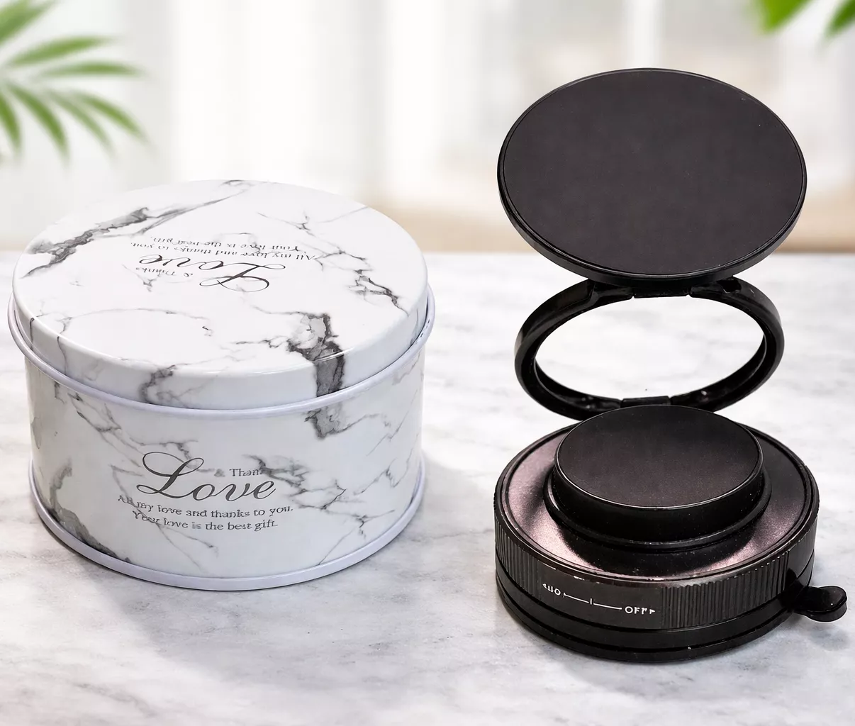 皮紋可吸磁吸支架*登入會員享優惠*_三折疊720度滴膠款強磁版磁吸支架鐵盒組