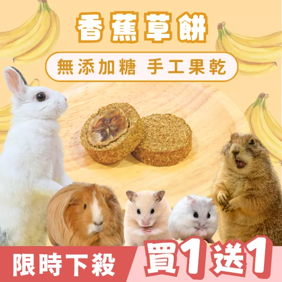 【限時買1送1】香蕉草餅2入組