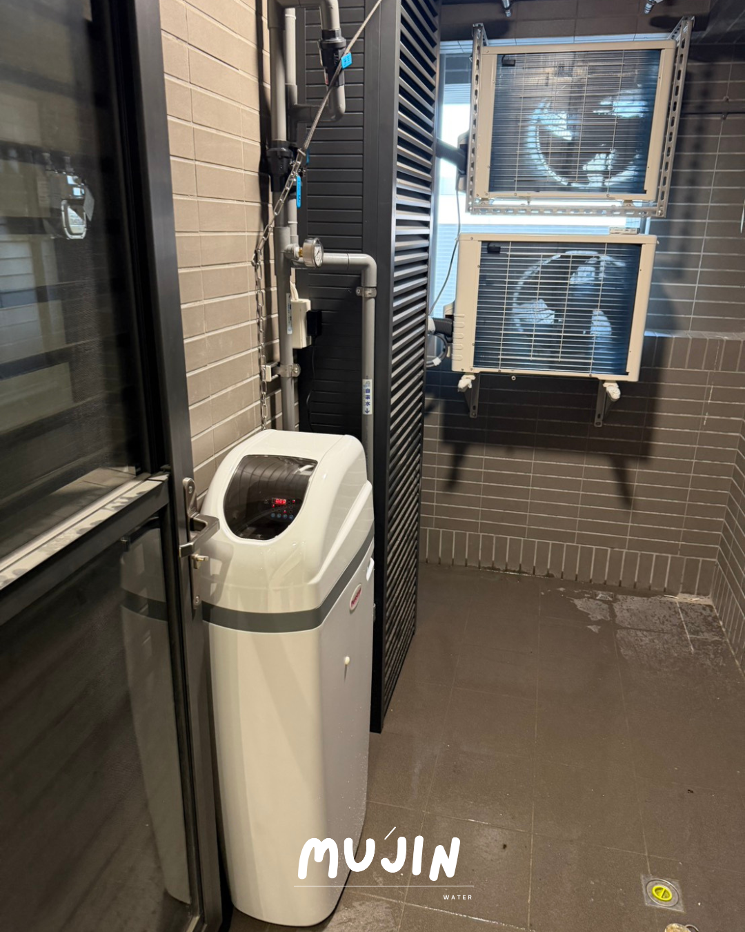 台南仁德陞發秀泰PT-1035全戶軟水機安裝完成照