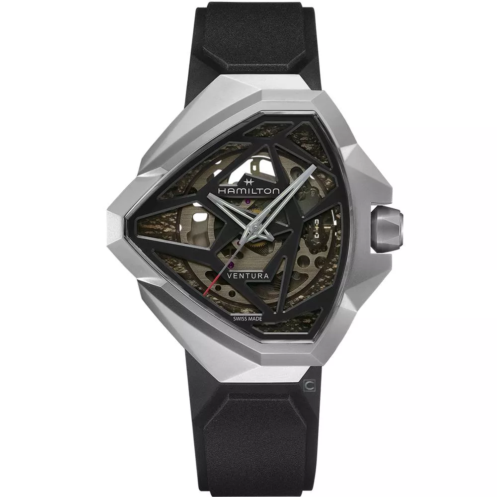 Hamilton 漢米爾頓 Ventura 探險系列 Edge鏤空 機械腕錶 男錶- H24635330