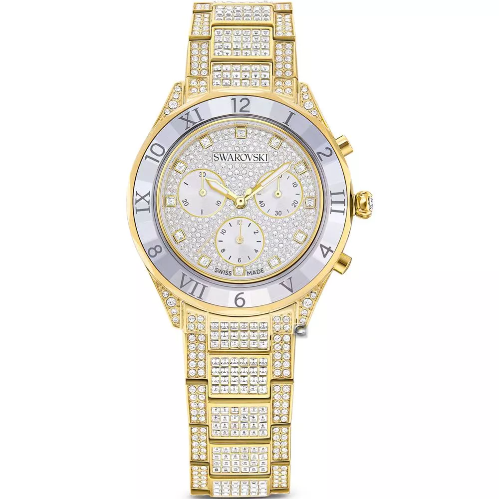 SWAROVSKI 施華洛世奇 Dextera lux 滿天星計時腕錶-40mm 5715447