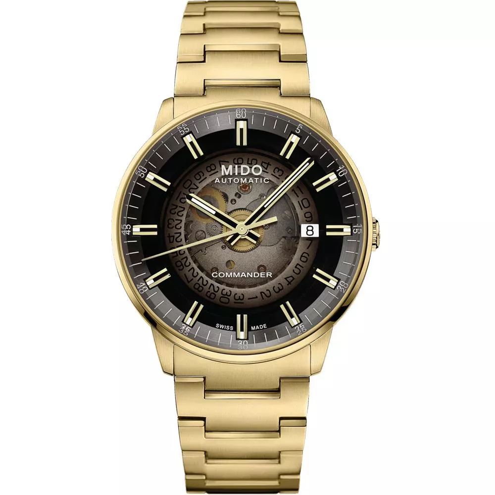 MIDO 美度 官方授權 COMMANDER 香榭 漸變機械錶 男錶 手錶-40mm M0214073341101