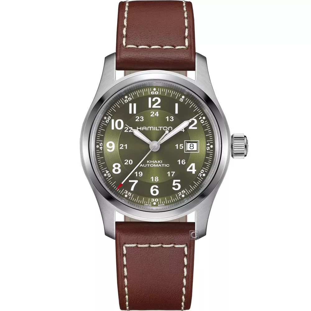 Hamilton 漢米爾頓 卡其野戰系列 42mm 動力80小時 機械錶 男錶 手錶- H70605560-皮帶款