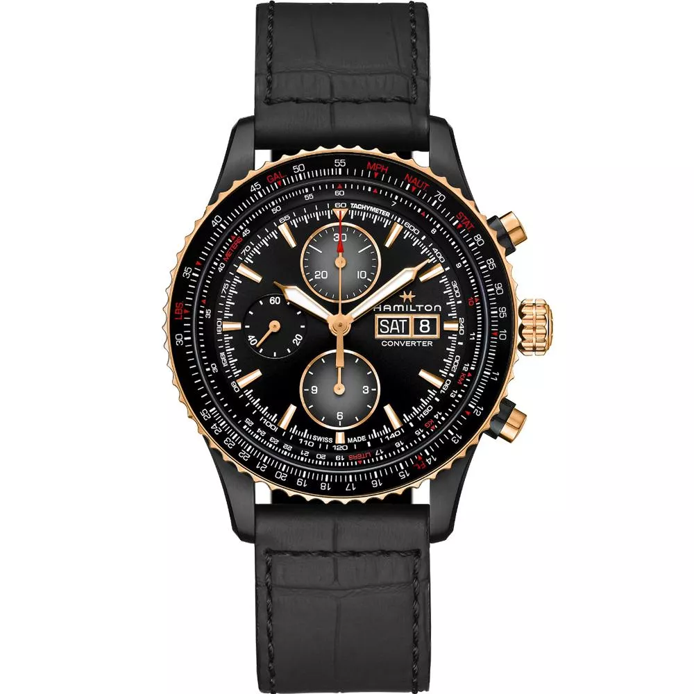 Hamilton 漢米爾頓 Khaki 航空飛行計時機械錶(H76736730)44mm