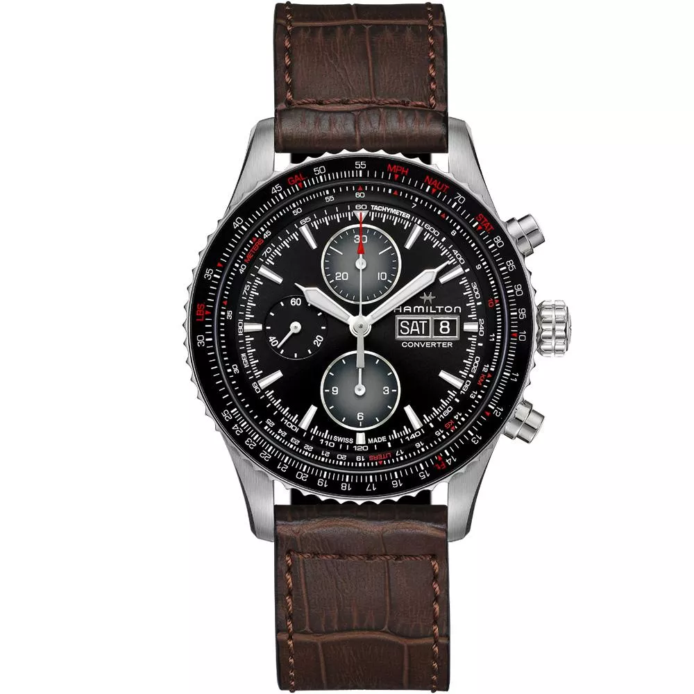 Hamilton 漢米爾頓 Khaki 航空飛行計時機械錶(H76726530)44mm