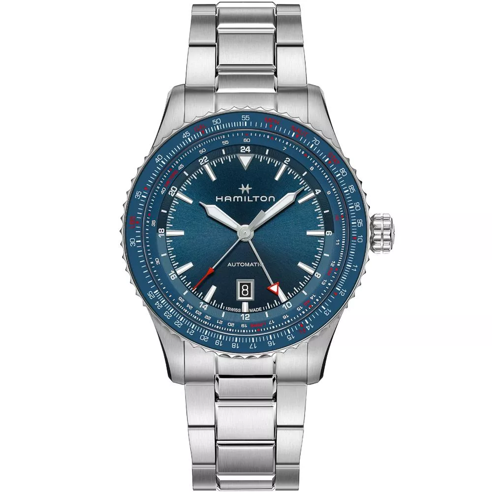 Hamilton 漢米爾頓 Khaki GMT航空飛行機械錶(H76715140)44mm