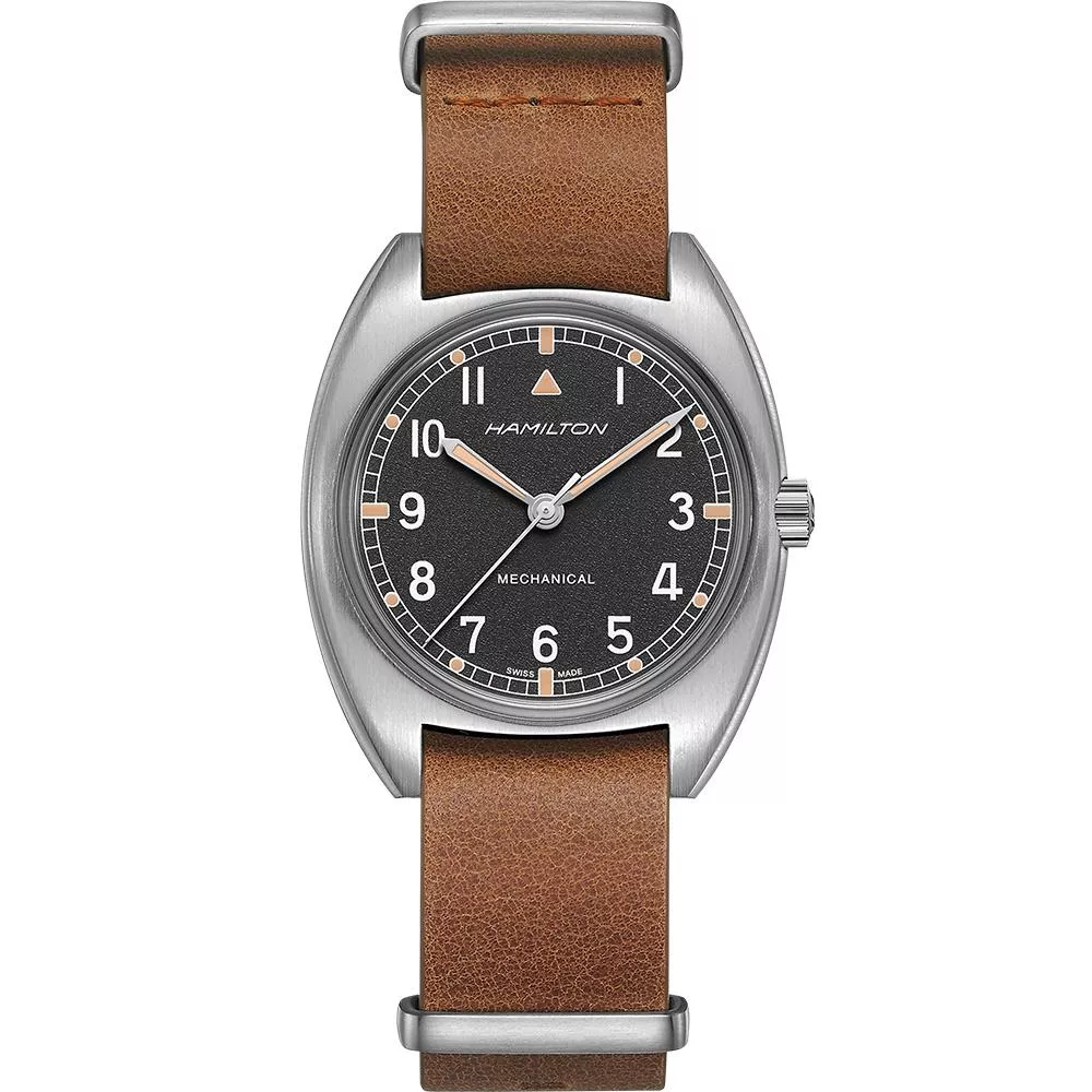 Hamilton Khaki 飛行員先鋒手動上鍊軍用機械錶(H76419531)36x33mm