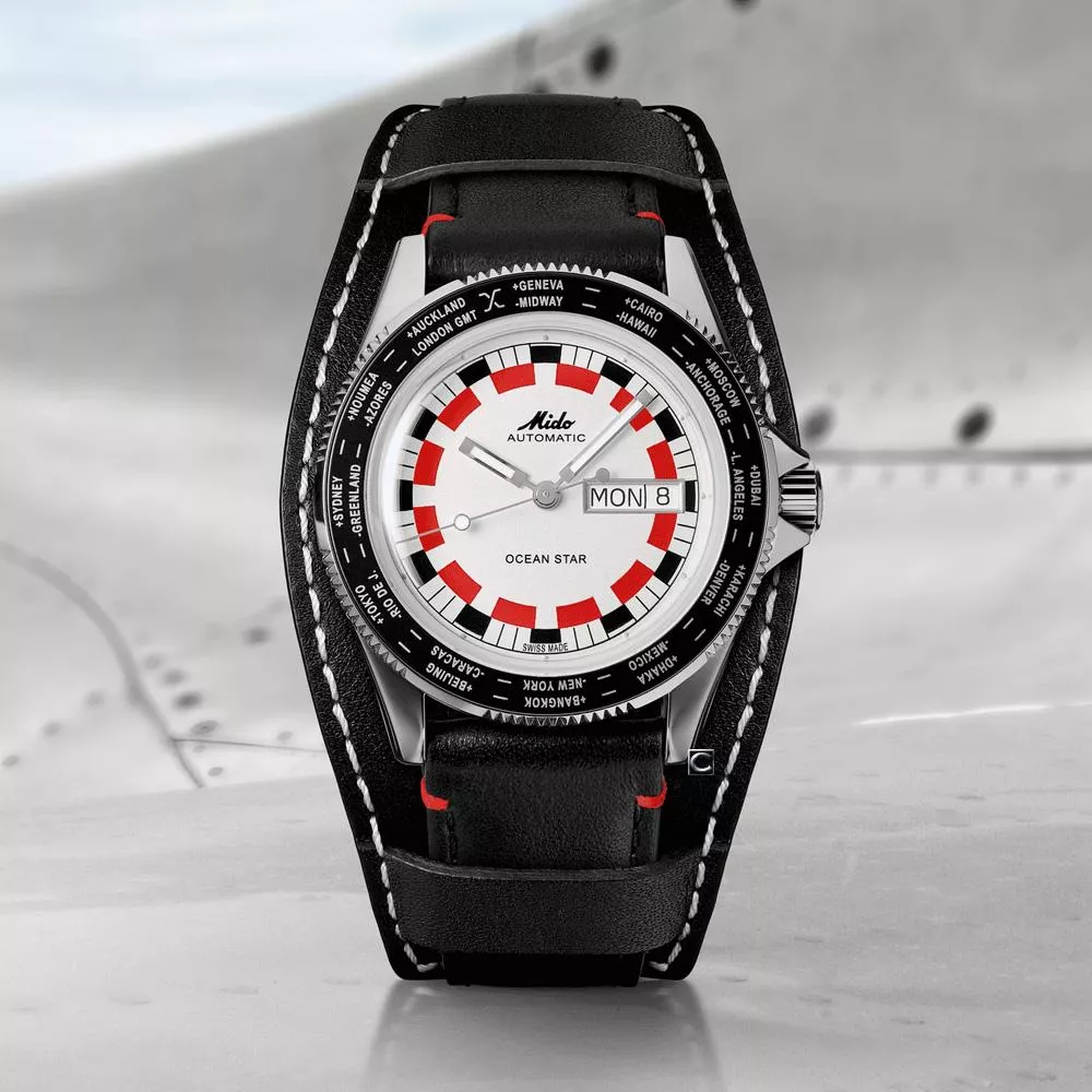 MIDO 美度錶 Ocean Star 世界時間 200米機械潛水錶 手錶 男錶-M0268301603000/40.5mm