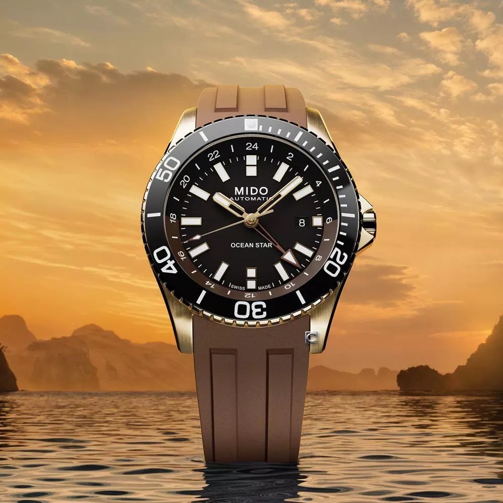 MIDO 美度 Ocean Star 海洋之星 GMT雙時區 200米潛水機械錶-44mm M0266293729100