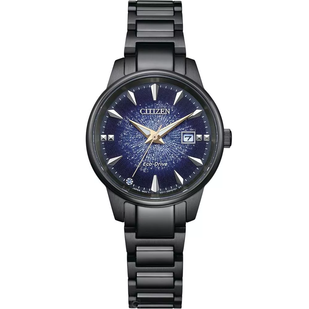 CITIZEN 星辰錶 深邃夜空 光動能腕錶 女錶 手錶-EW2595-81M