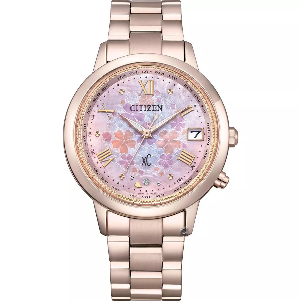 CITIZEN 星辰 XC 台灣限定  Hebe田馥甄配戴款 光動能電波錶 女錶 手錶 禮物-CB1135-52N