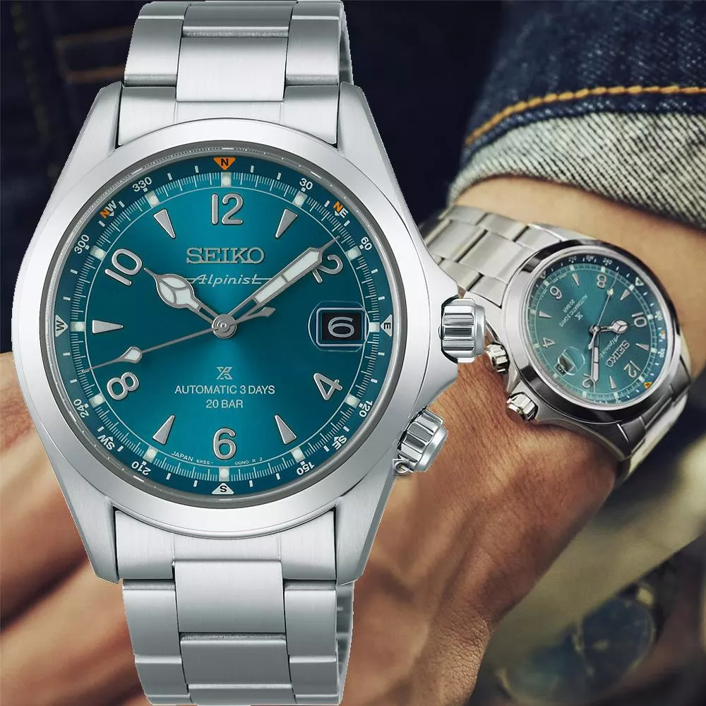 SEIKO 精工 Prospex Alpinist 系列 三日鍊機械錶 男錶 手錶-39.5mm 6R55-00P0B.SPB503J1_SK040