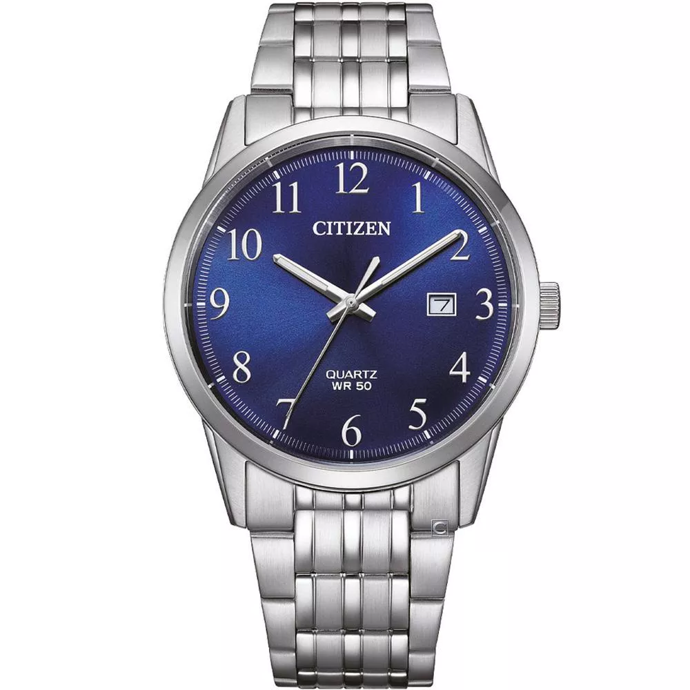 CITIZEN 星辰錶 大三針 時尚腕錶 男錶 手錶-BI5008-51L-藍色39mm