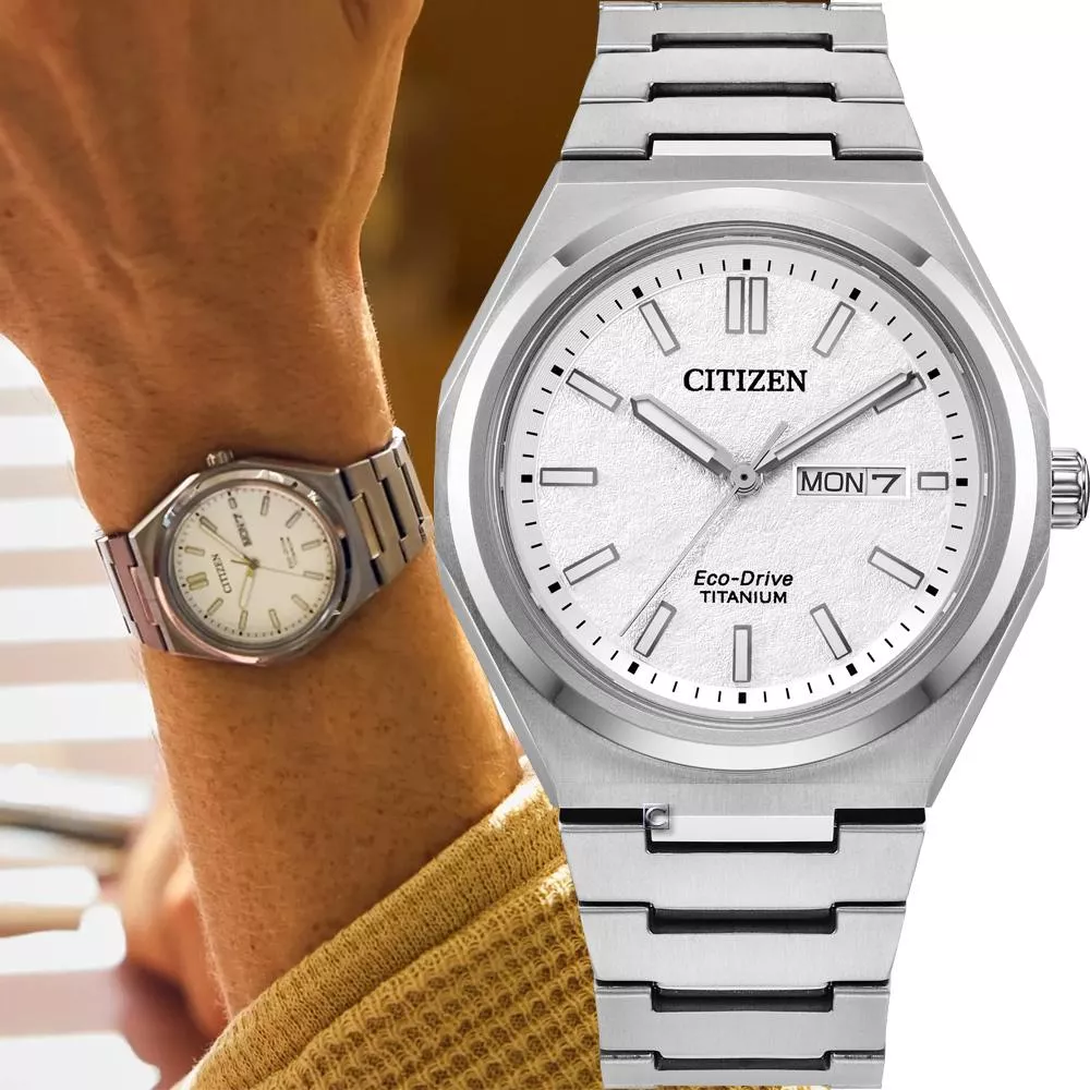 CITIZEN 星辰 Zenshin超級鈦 光動能腕錶-39.5mm AW0130-85A