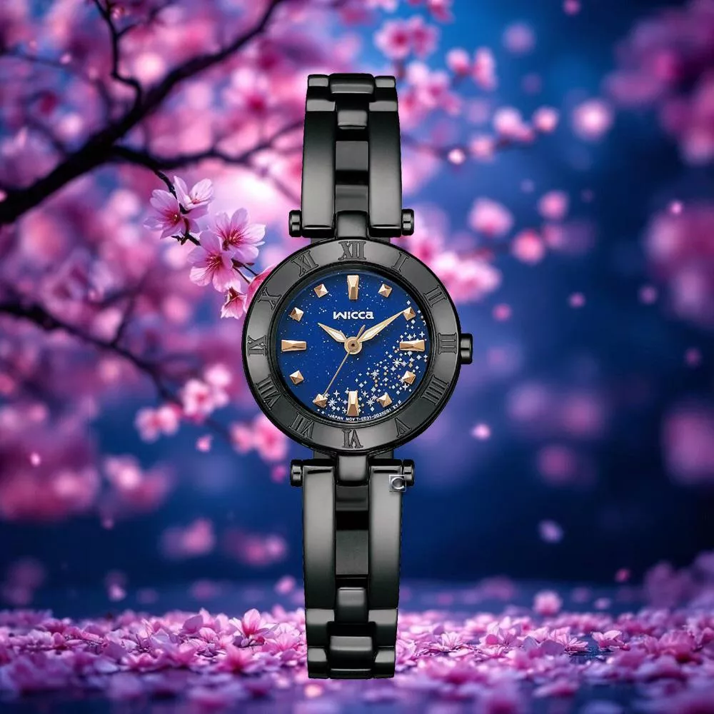 CITIZEN 星辰 wicca 公主系列 星辰夜空 太陽能時尚錶 女錶-KP2-647-71R