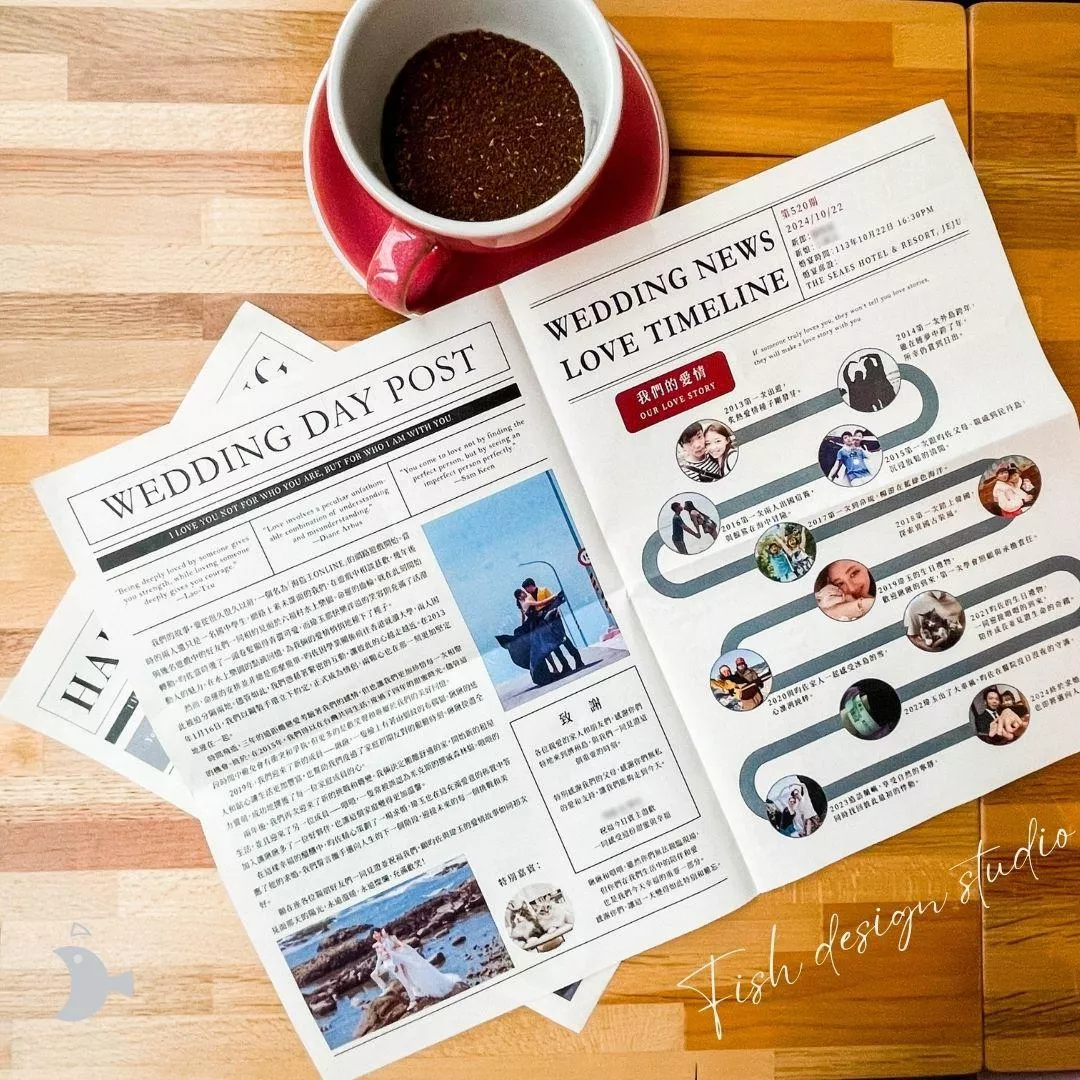 故事婚禮報紙(30張/組)