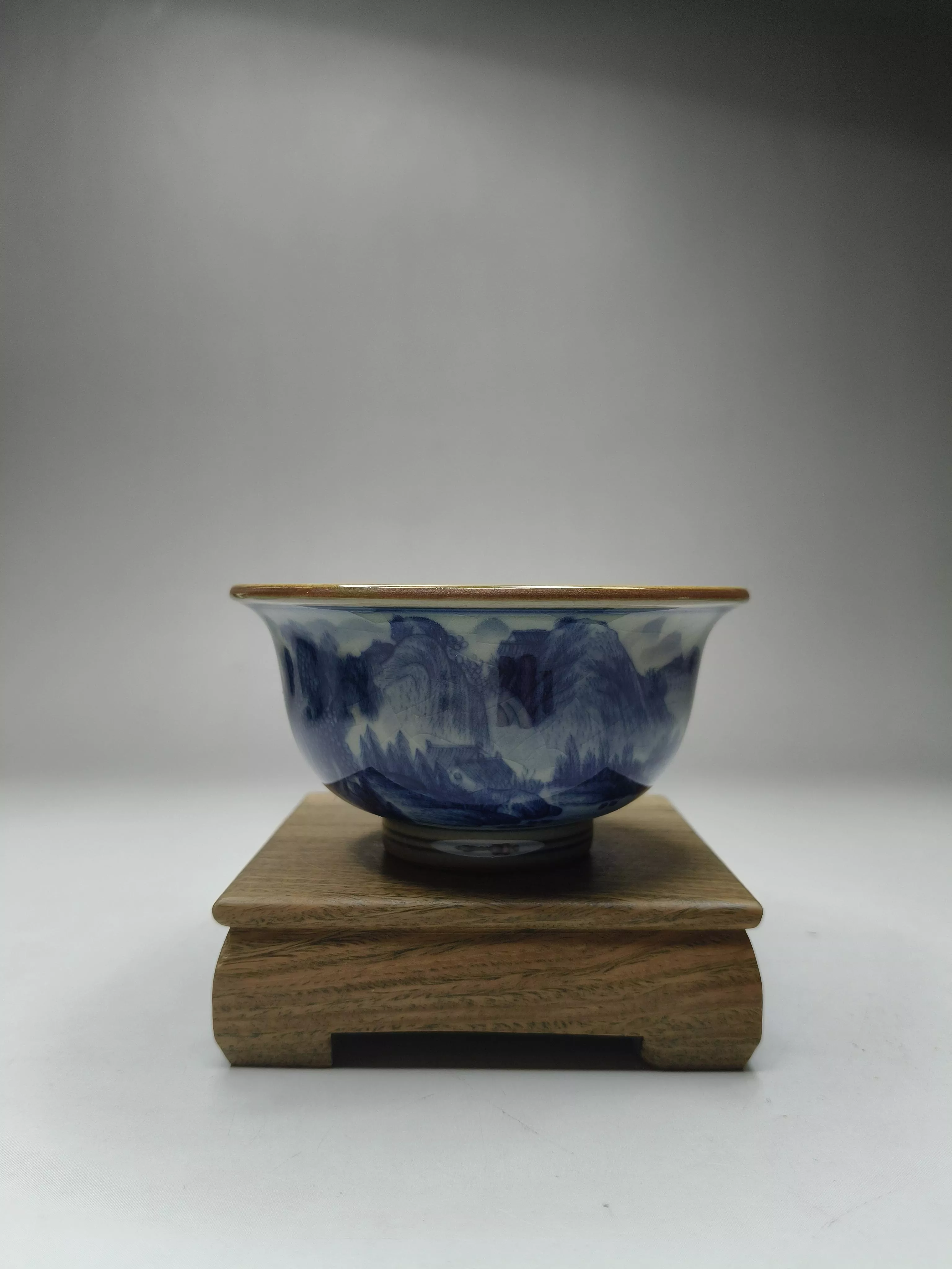 青花山水主人杯