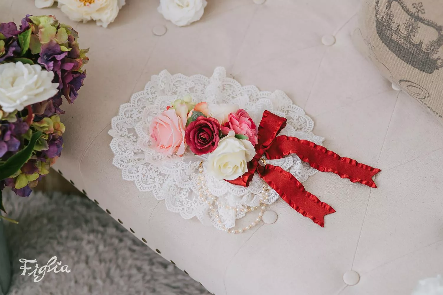 Camille in Love 蕾絲花朵頭飾